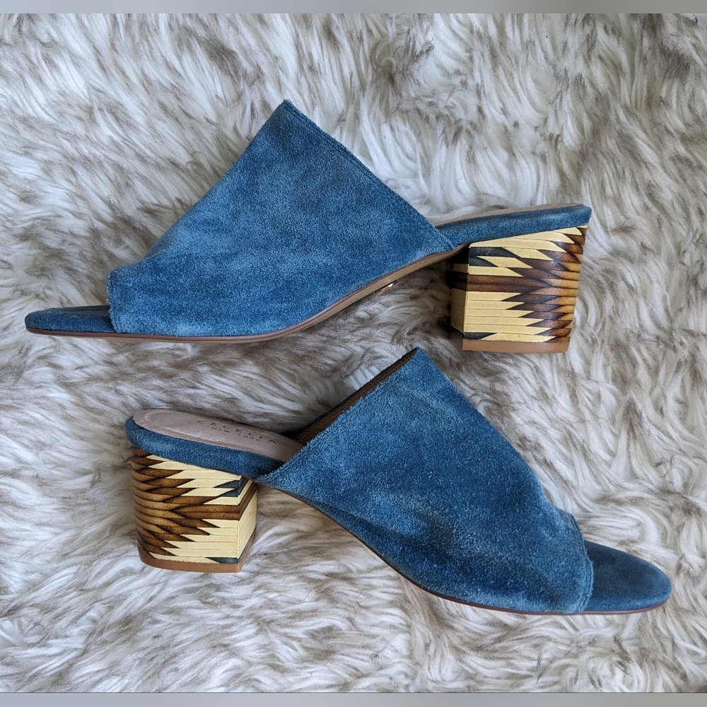 *SOLD* Anthropologie Cecilia New York Geometric Block Heel | (Women's 10)